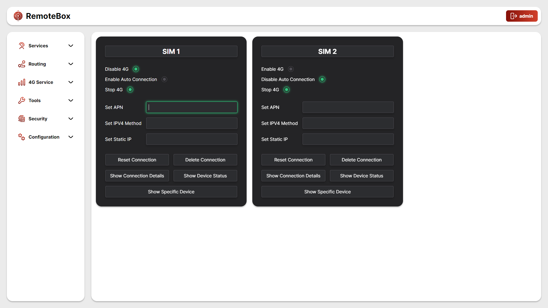 nocaccess_web_console_dashboard